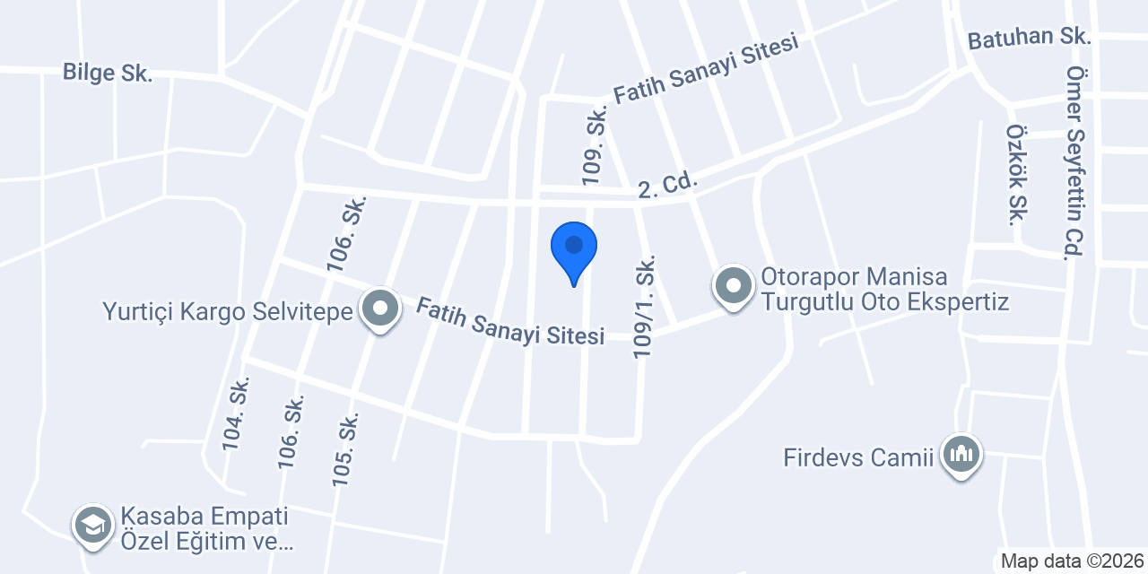 Sera Pulverizatör konumu