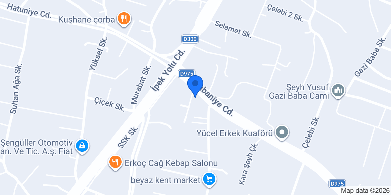 BERAT OTO AKSESUAR konumu