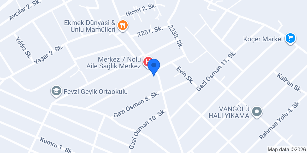 Öztunç yapı mobilya konumu