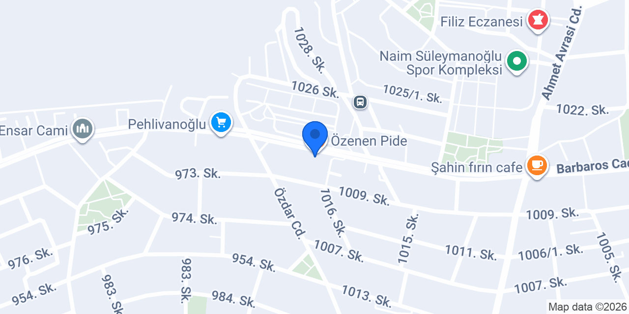 Özenen Pide konumu