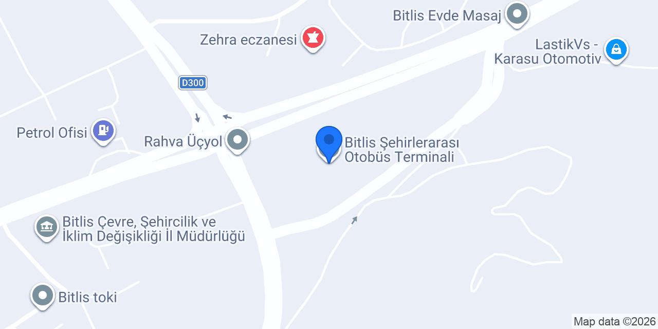 BİTLİS OTOGAR TAKSİ konumu