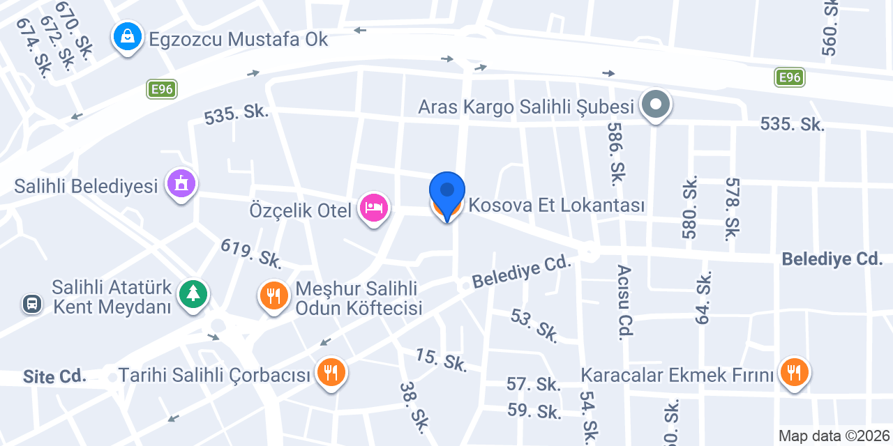 Kosova Et Lokantası konumu
