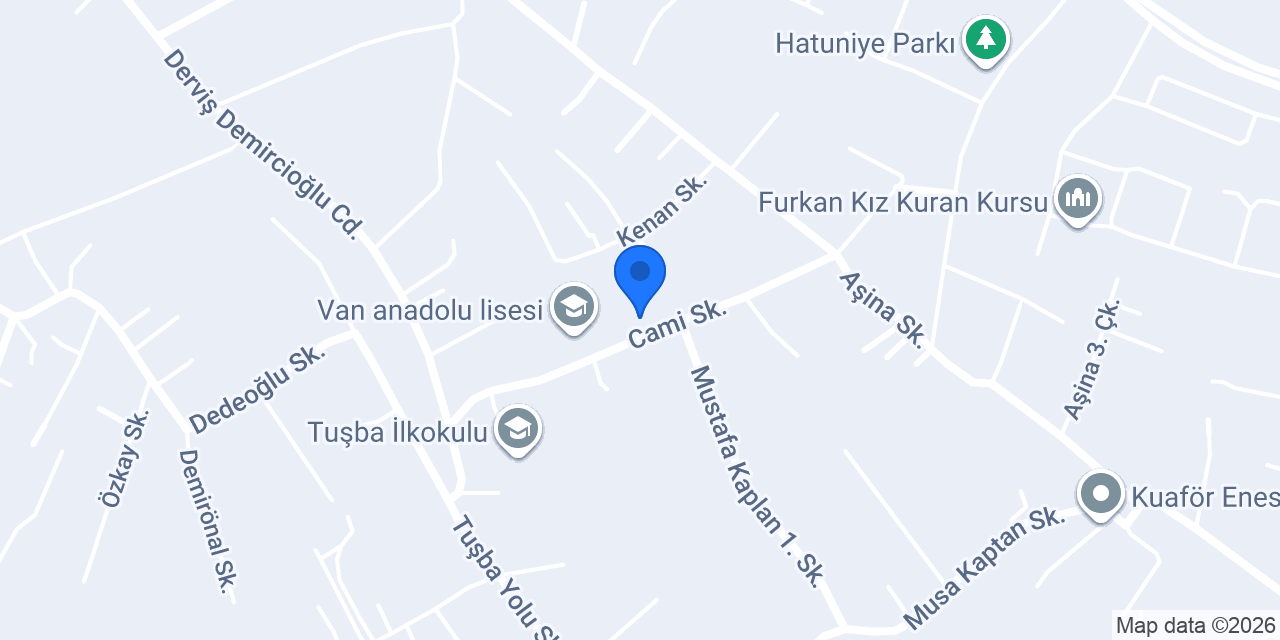 Van Anaokulu konumu