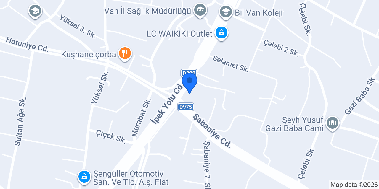Halkbank İpekyolu Şubesi konumu