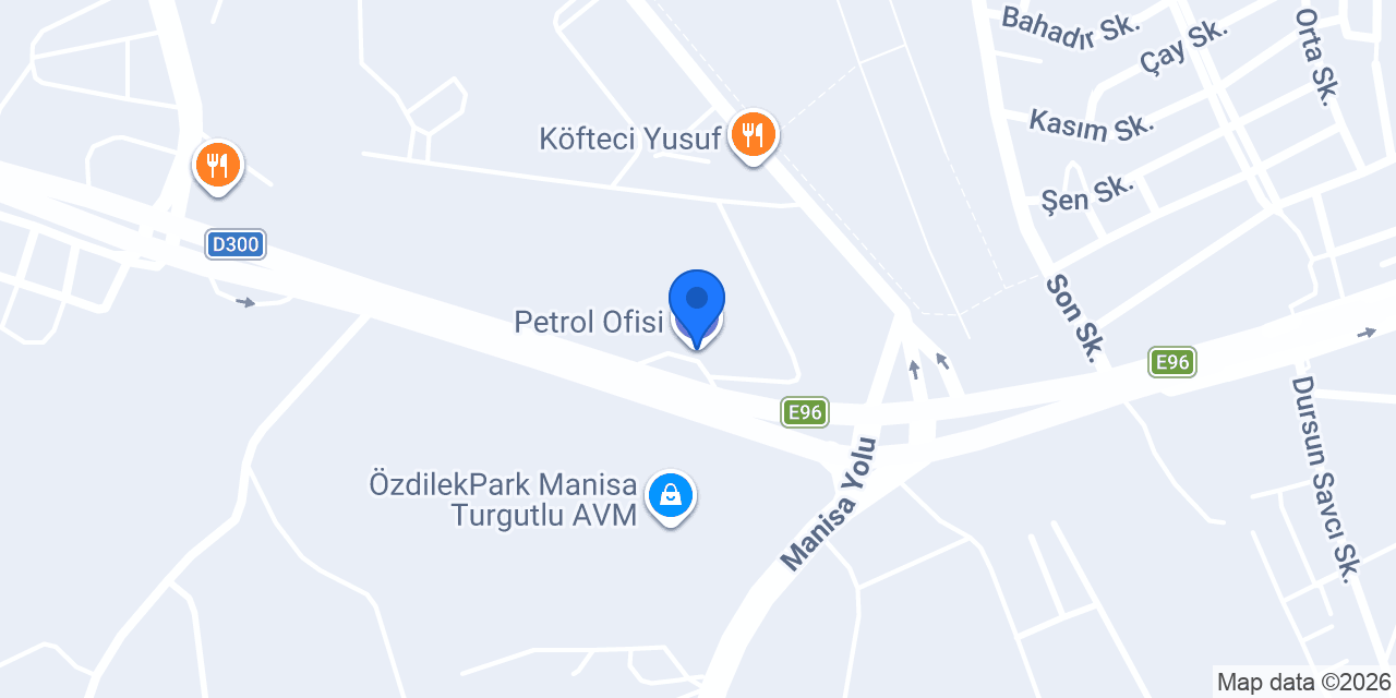 Petrol Ofisi konumu