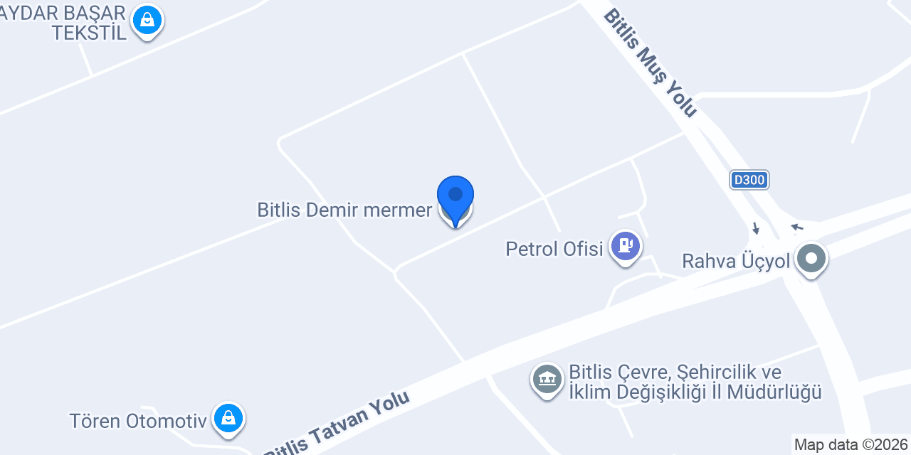 Bitlis Demir mermer konumu