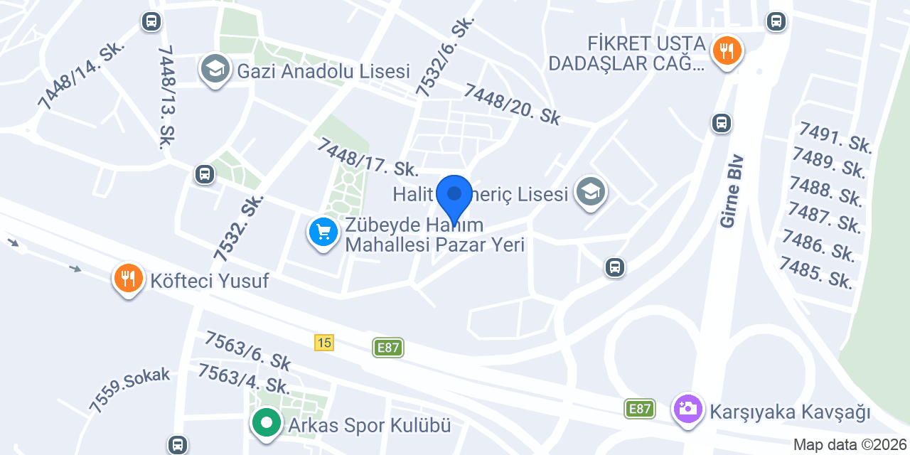 Sinan Erkek Kuaförü konumu