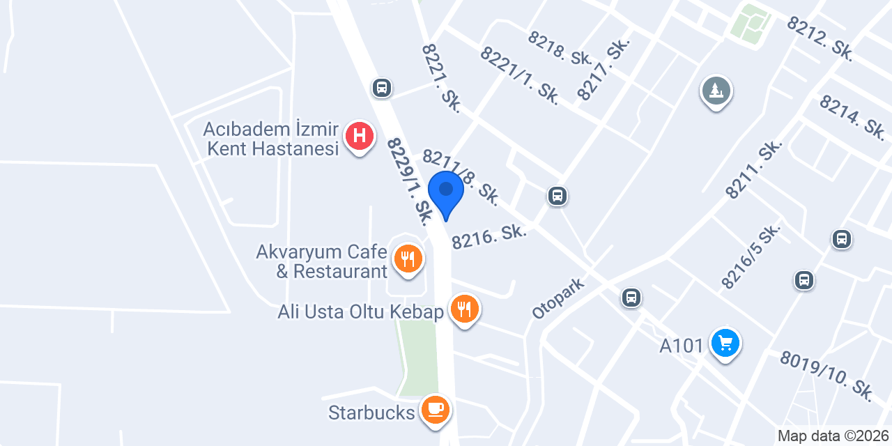 Uzm. Dr. Sevgin Karacaoğlu konumu