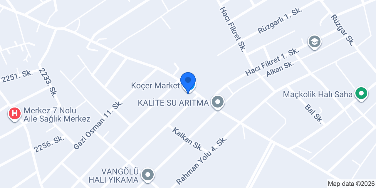 Koçer Market konumu