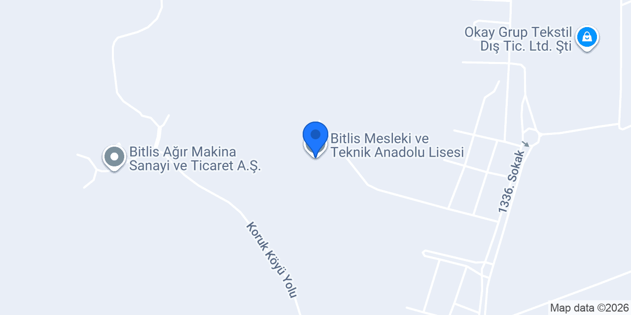 Bitlis Mesleki ve Teknik Anadolu Lisesi konumu