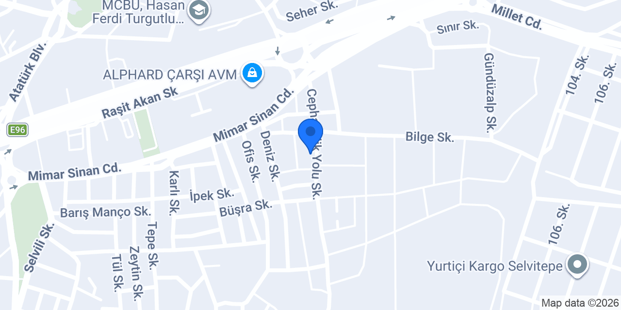 Coşkun Elektrik konumu