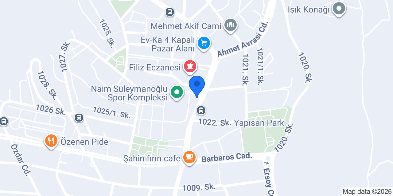 Ev-ka 4 Merkez Taksi konumu