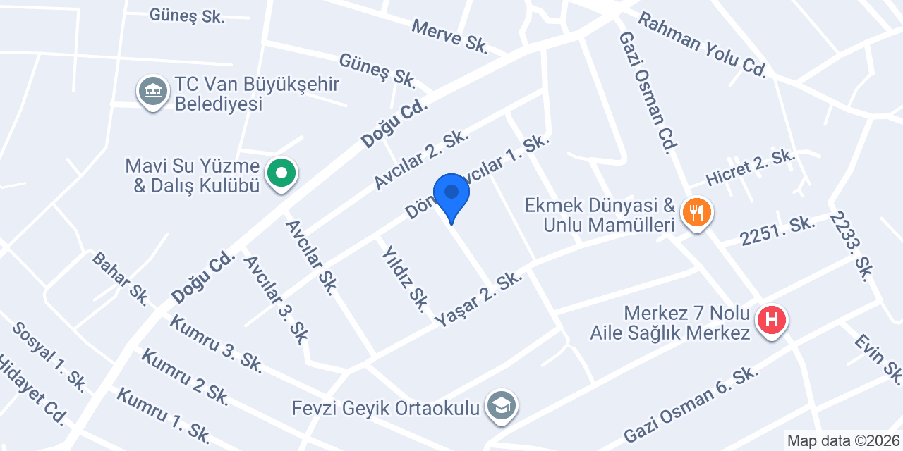 Başkale Noterliği konumu
