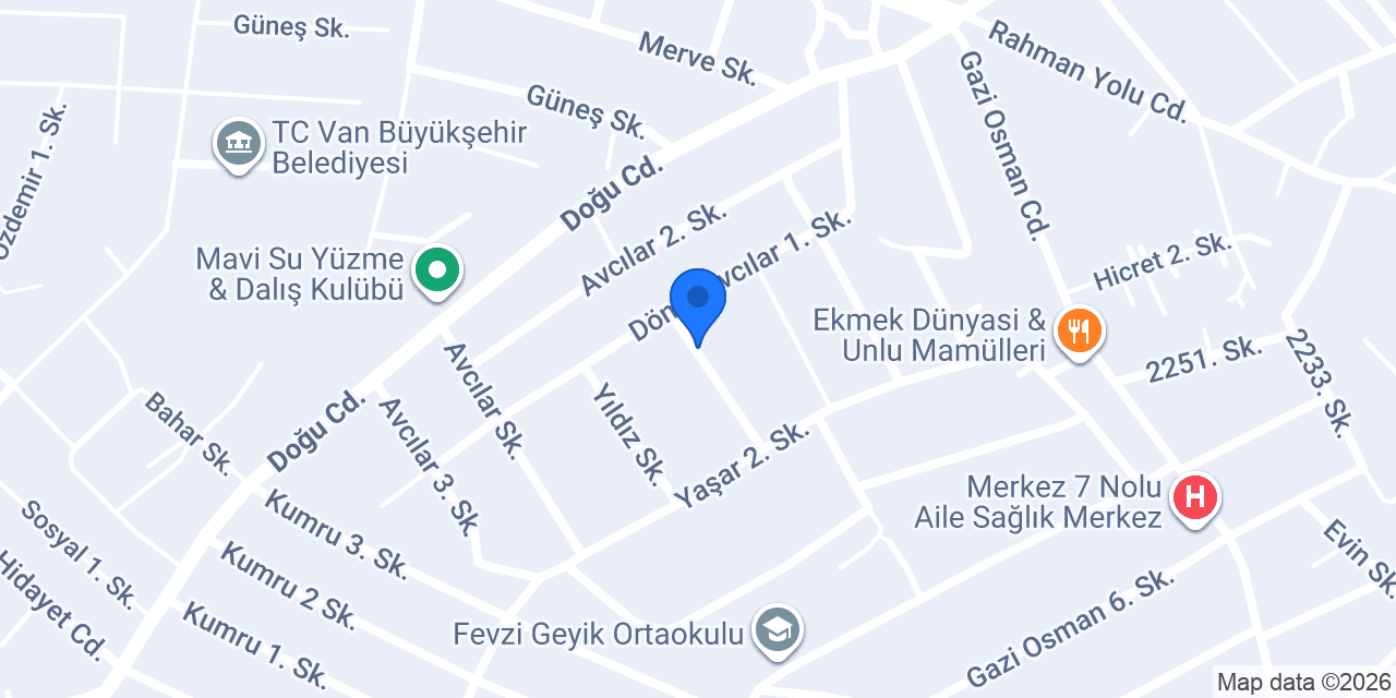 Alfa Kitab ve kırtasiye konumu