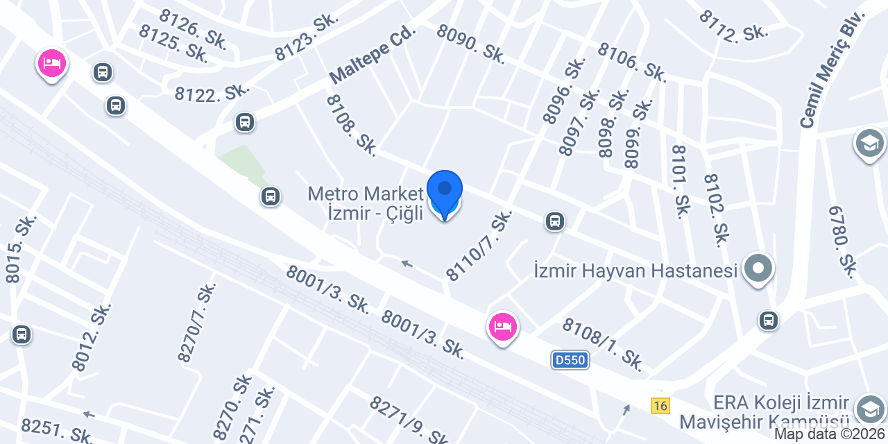 Metro Market İzmir - Çiğli konumu