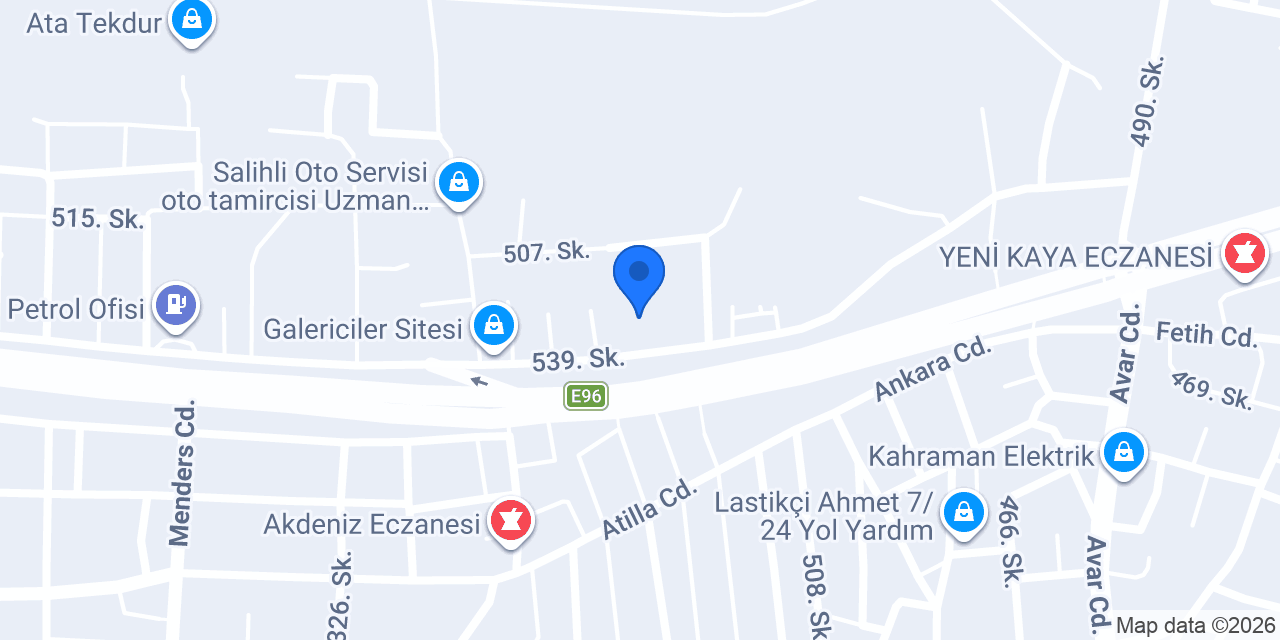Yücel oto galeri konumu