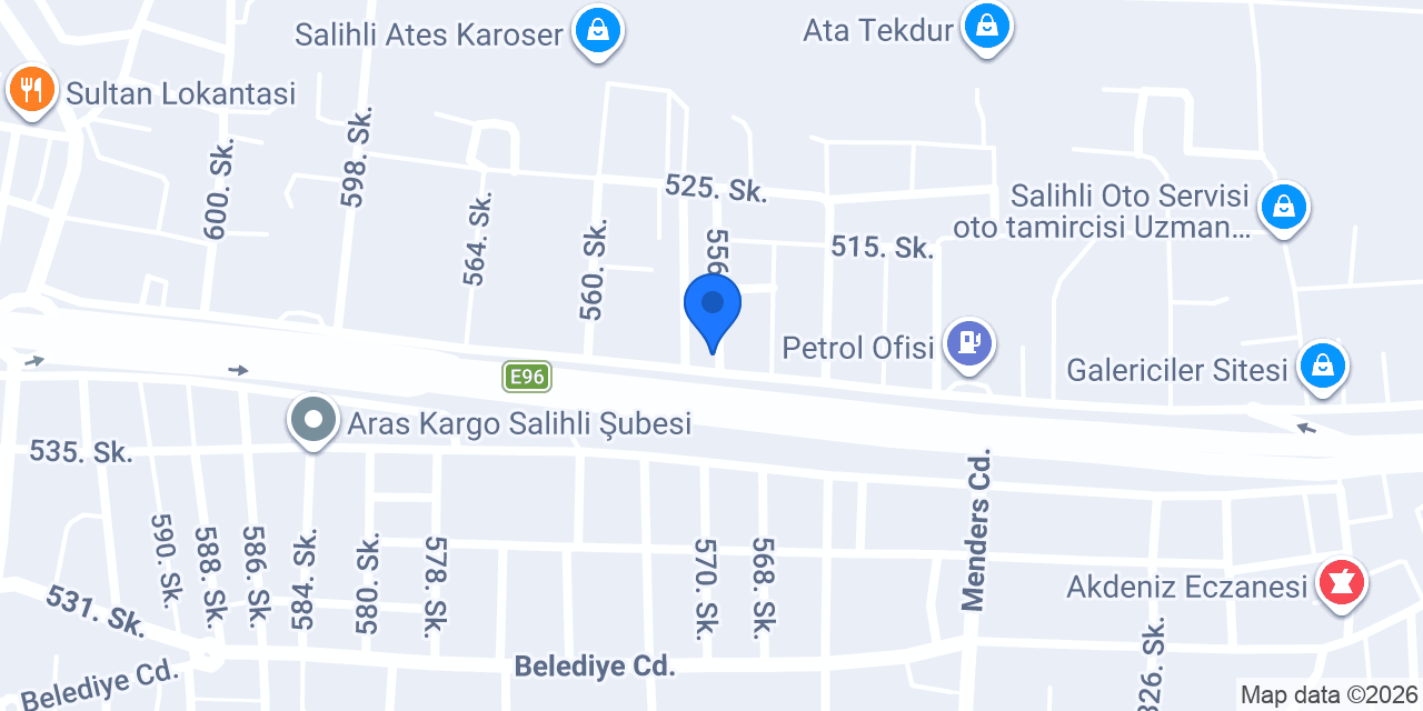 Yıldırım oto lastik tamiri konumu