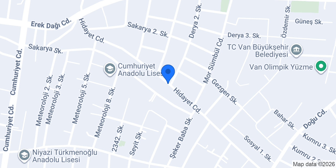 VAN ACAR HAVALANDIRMA konumu