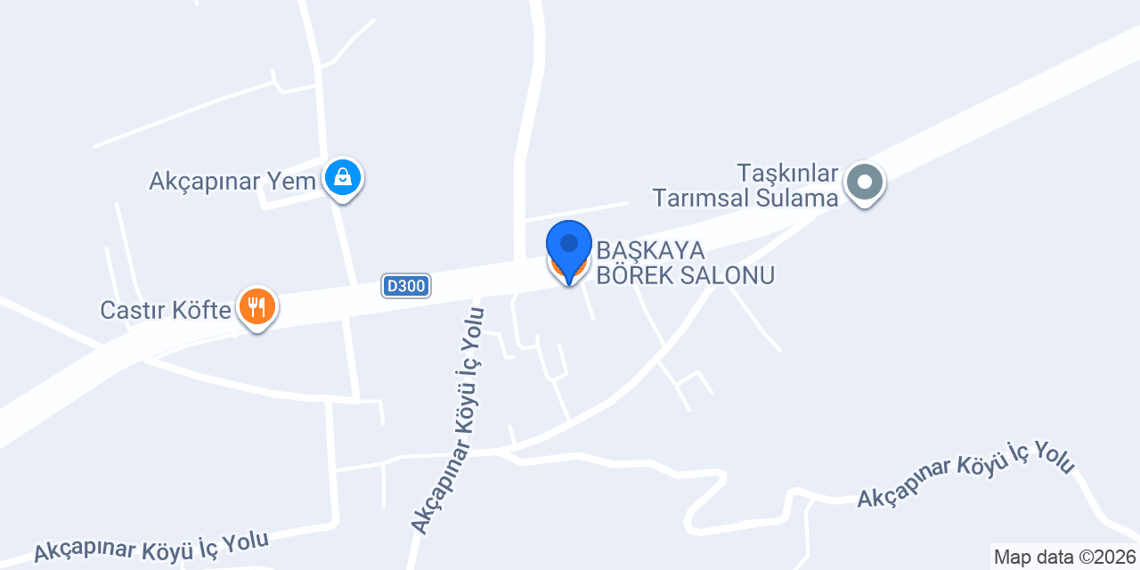 BAŞKAYA BÖREK SALONU konumu