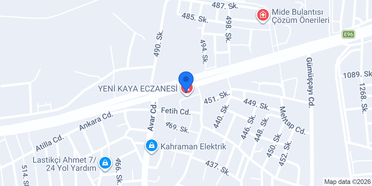 YENİ KAYA ECZANESİ konumu