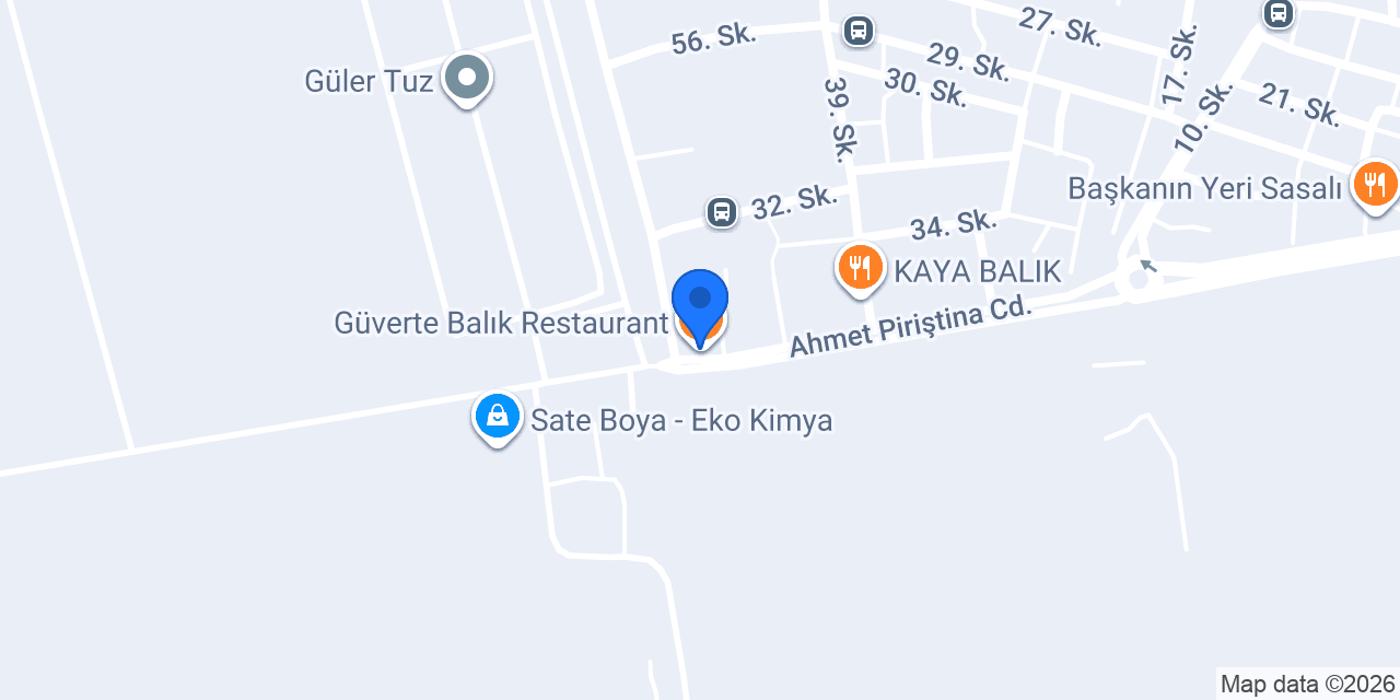 Güverte Balık Restaurant konumu