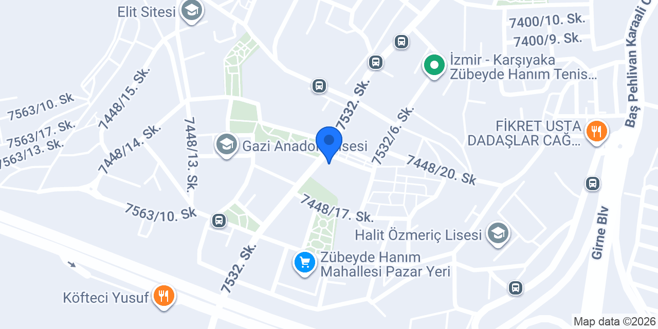 Ptt Zübeyde Hanım konumu