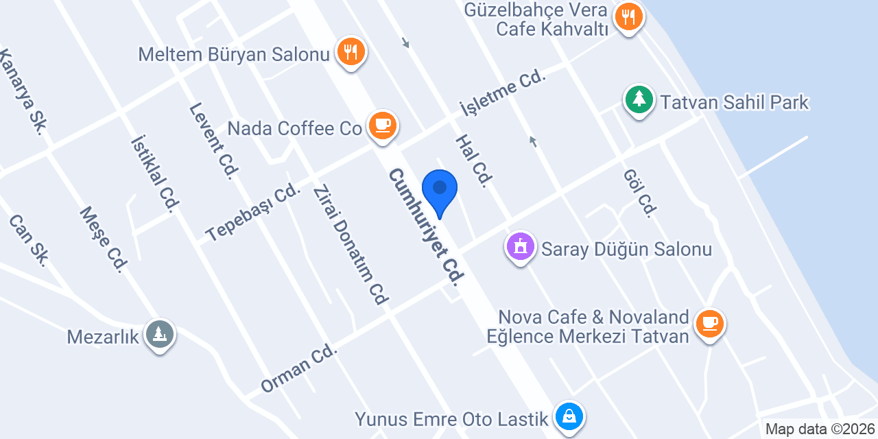 Eminevim Bitlis Tatvan Şube konumu