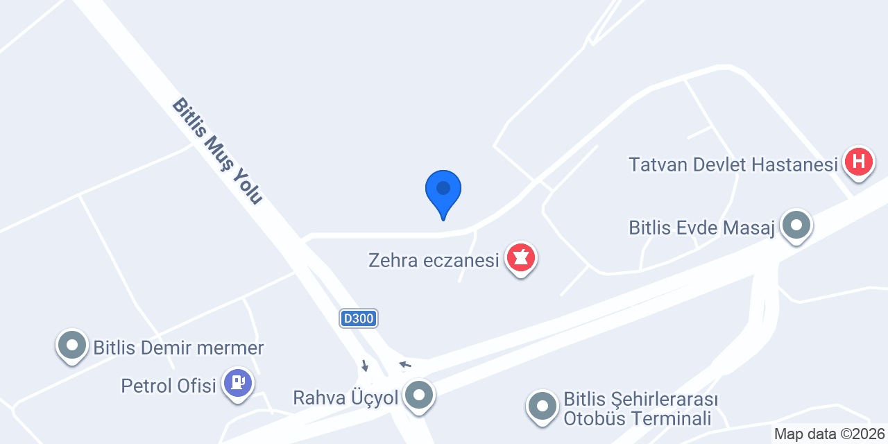 Bülent Börekçilik Bitlis Tatvan Rahva Hastane konumu