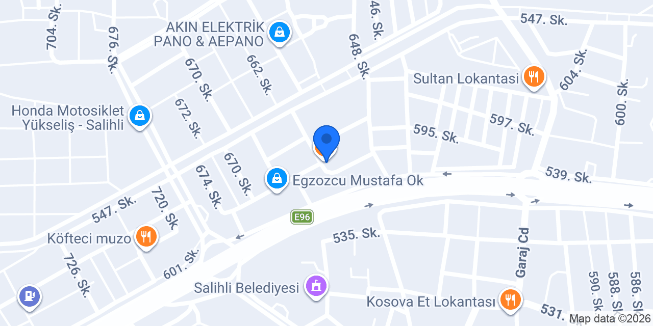 ÇE-SE Oto Servis konumu