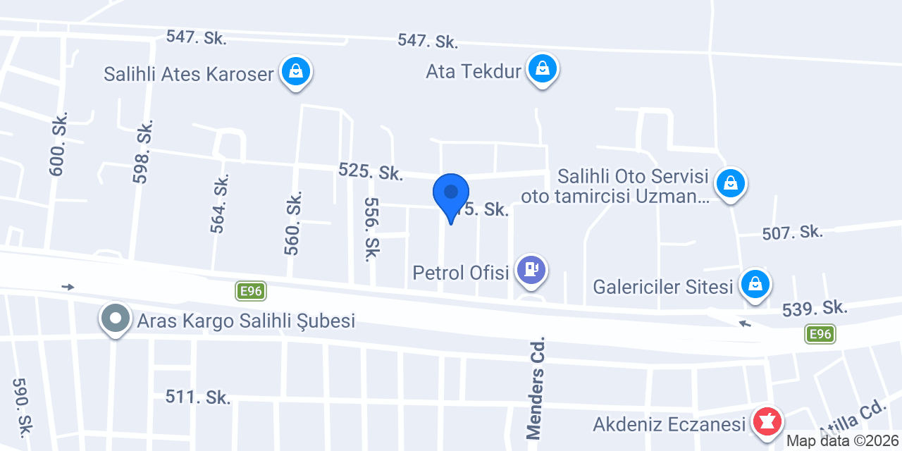 YILDIRIM OTOMOTİV konumu