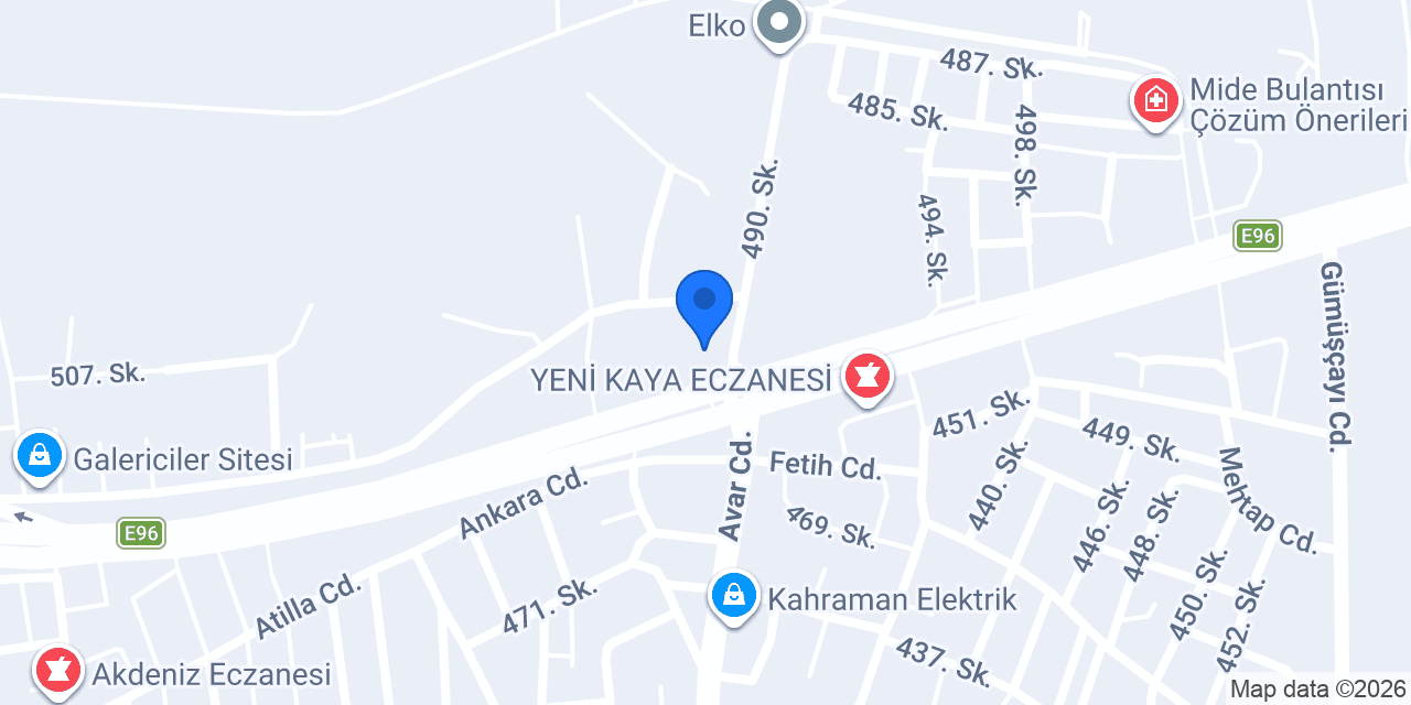 Akaydın İlkokulu konumu