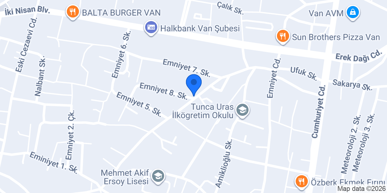 Yeni Van kombi konumu