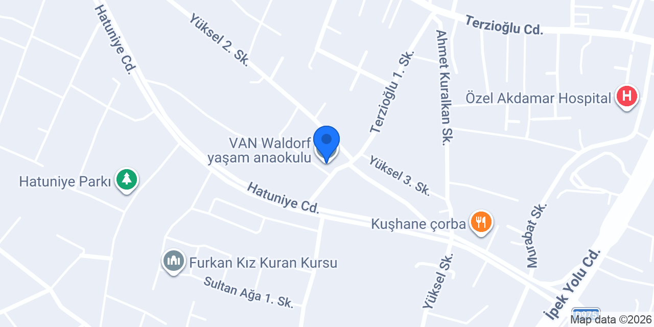 VAN Waldorf yaşam anaokulu konumu