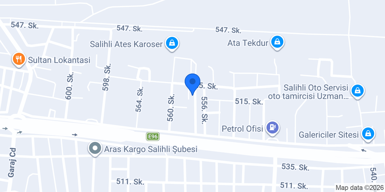 Erkunt Yetkili Servisi konumu