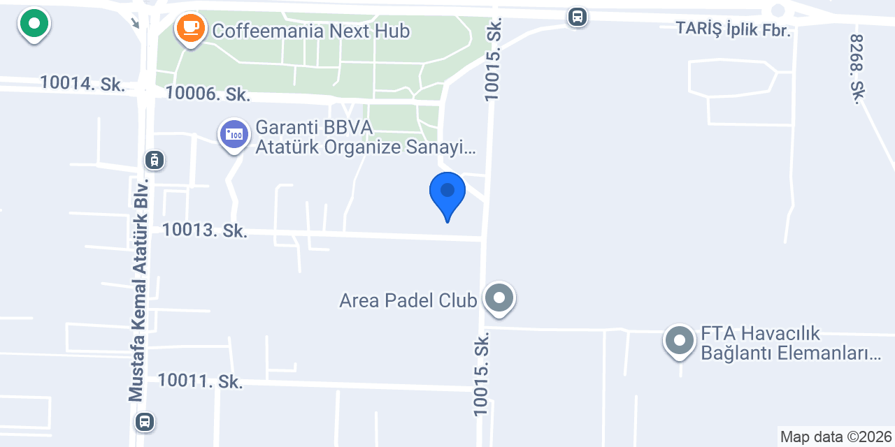 Yapı Kredi - İzmir Atatürk Organize Sanayi Ticari konumu