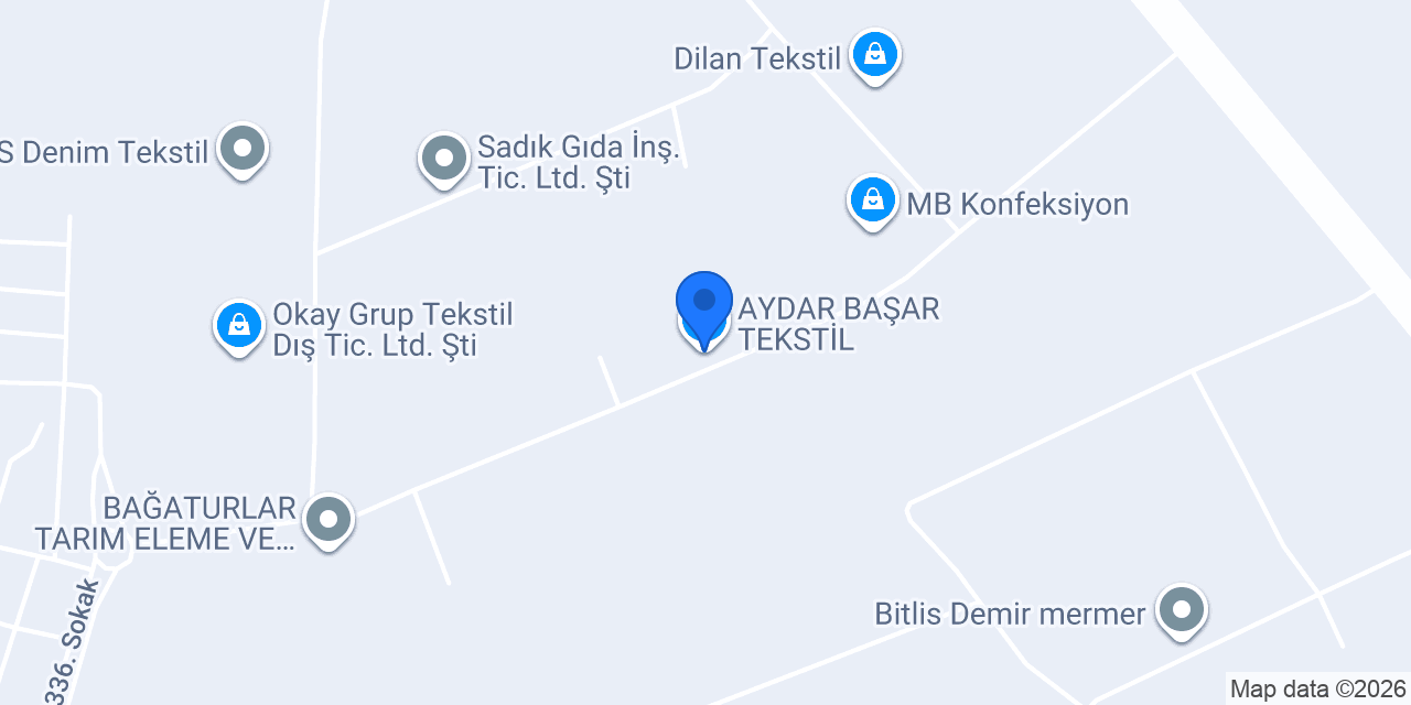 AYDAR BAŞAR TEKSTİL konumu