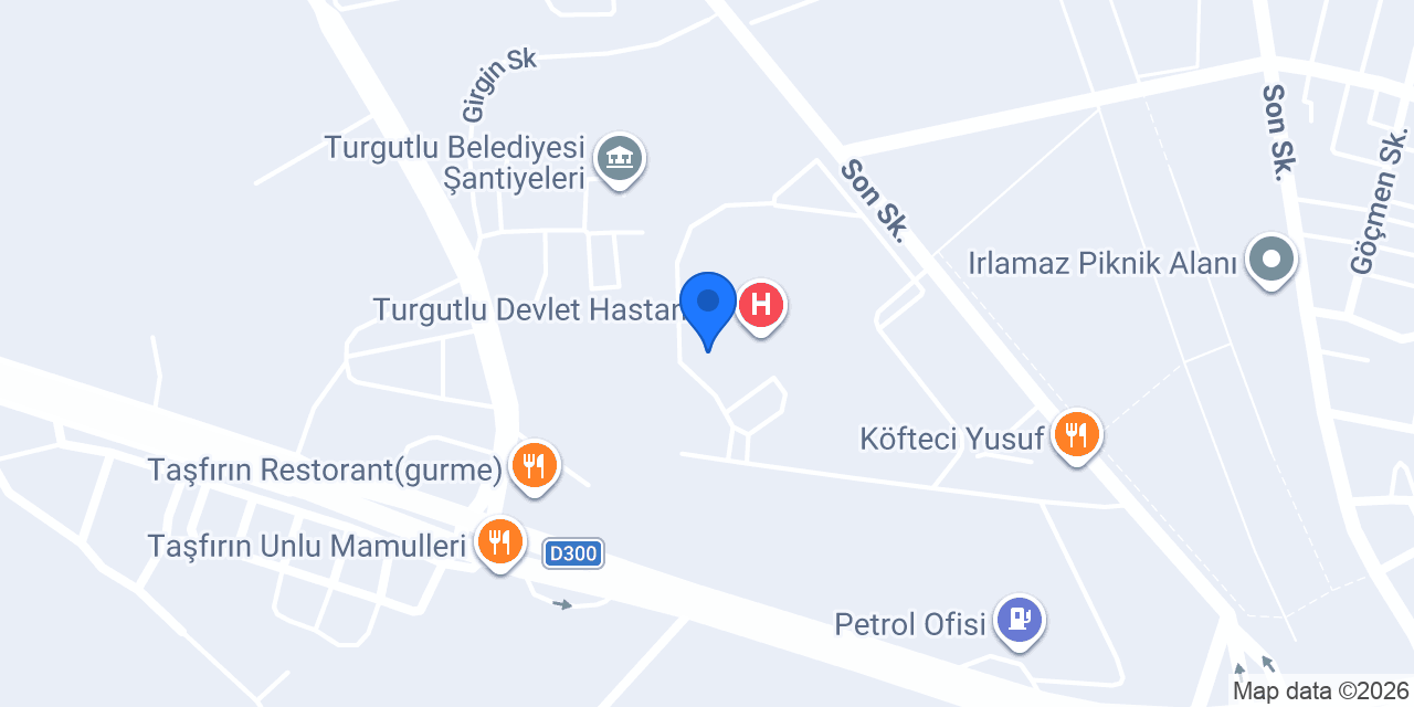 Turgutlu devlet hastanesi taksi konumu