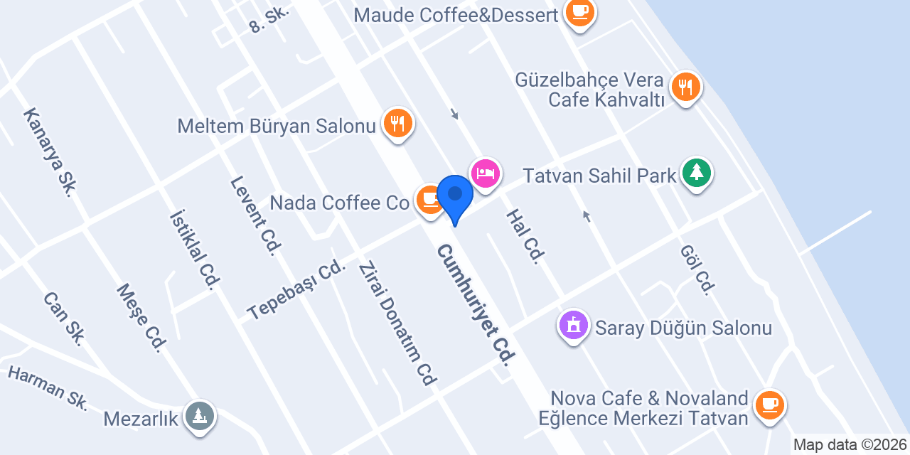 TATVAN AKASYA TAKSİ konumu