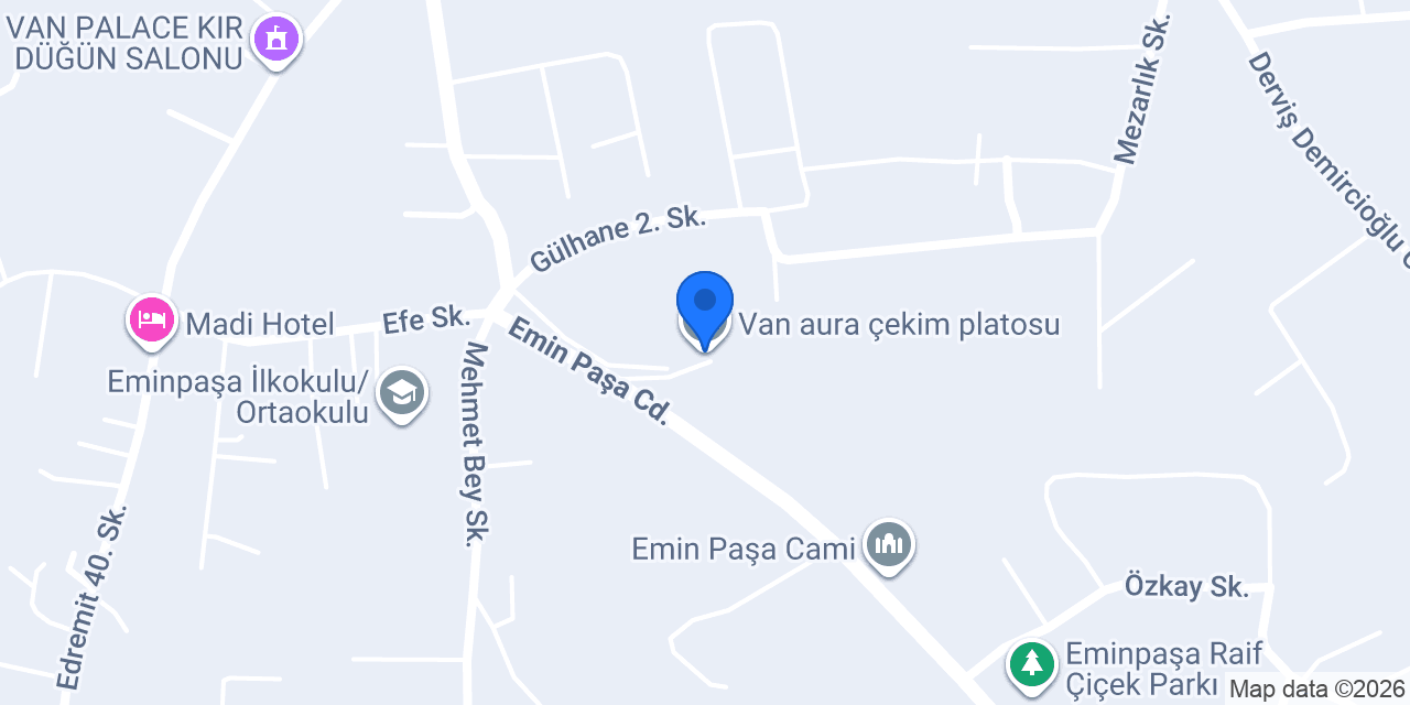 Van aura çekim platosu konumu