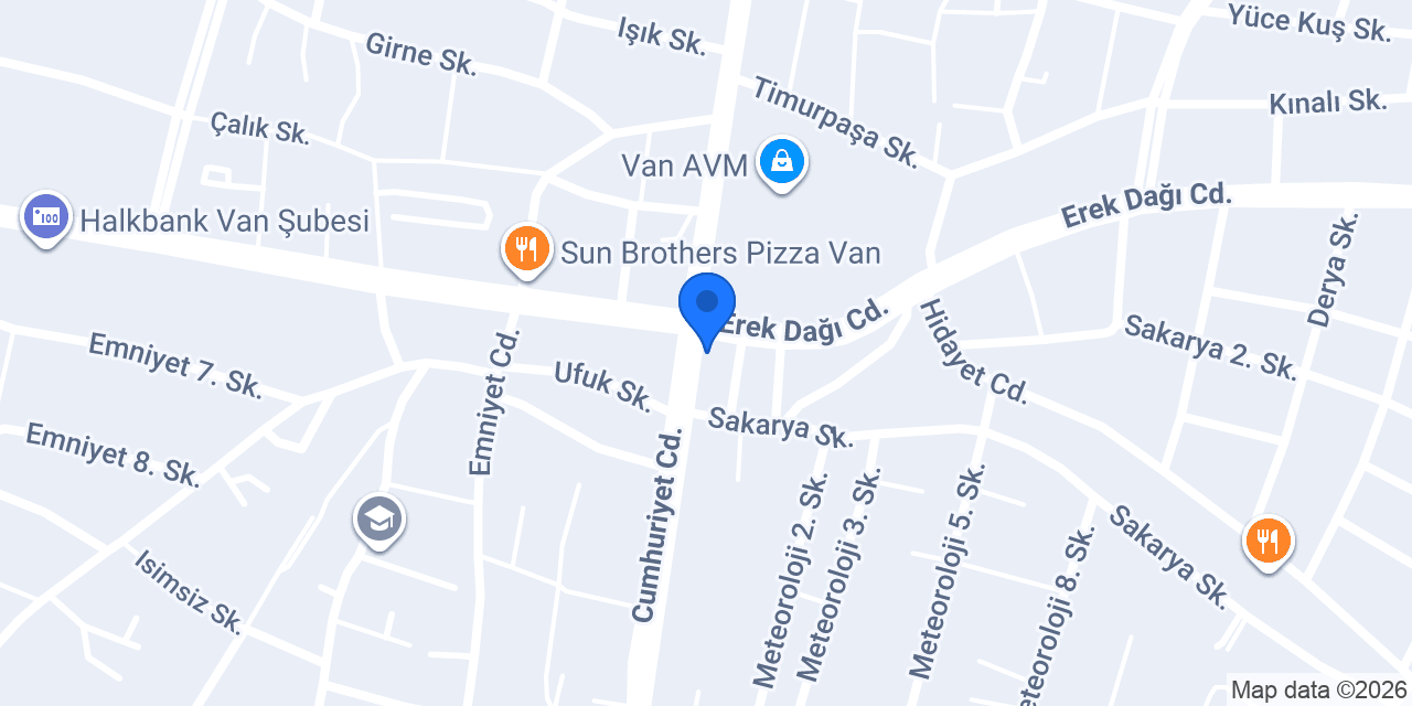 Van Taksi konumu