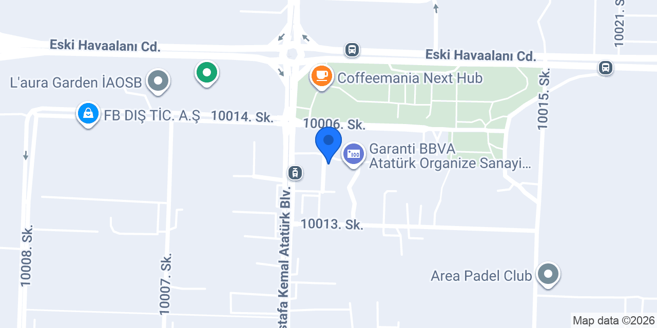 DenizBank İzmir AOSB Şubesi konumu