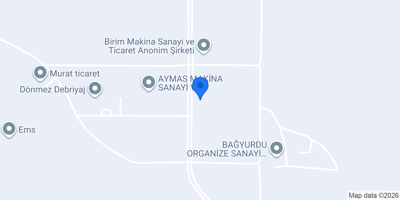 Özkan Hidrolik Fabrika konumu