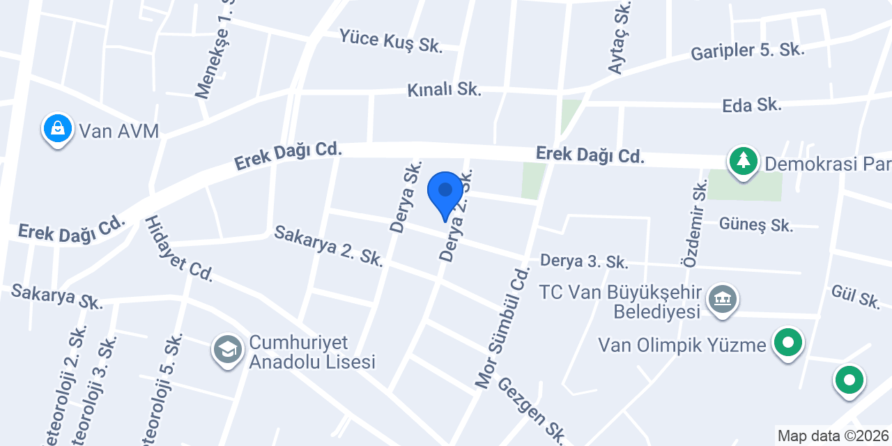 Munzur Su VAN konumu