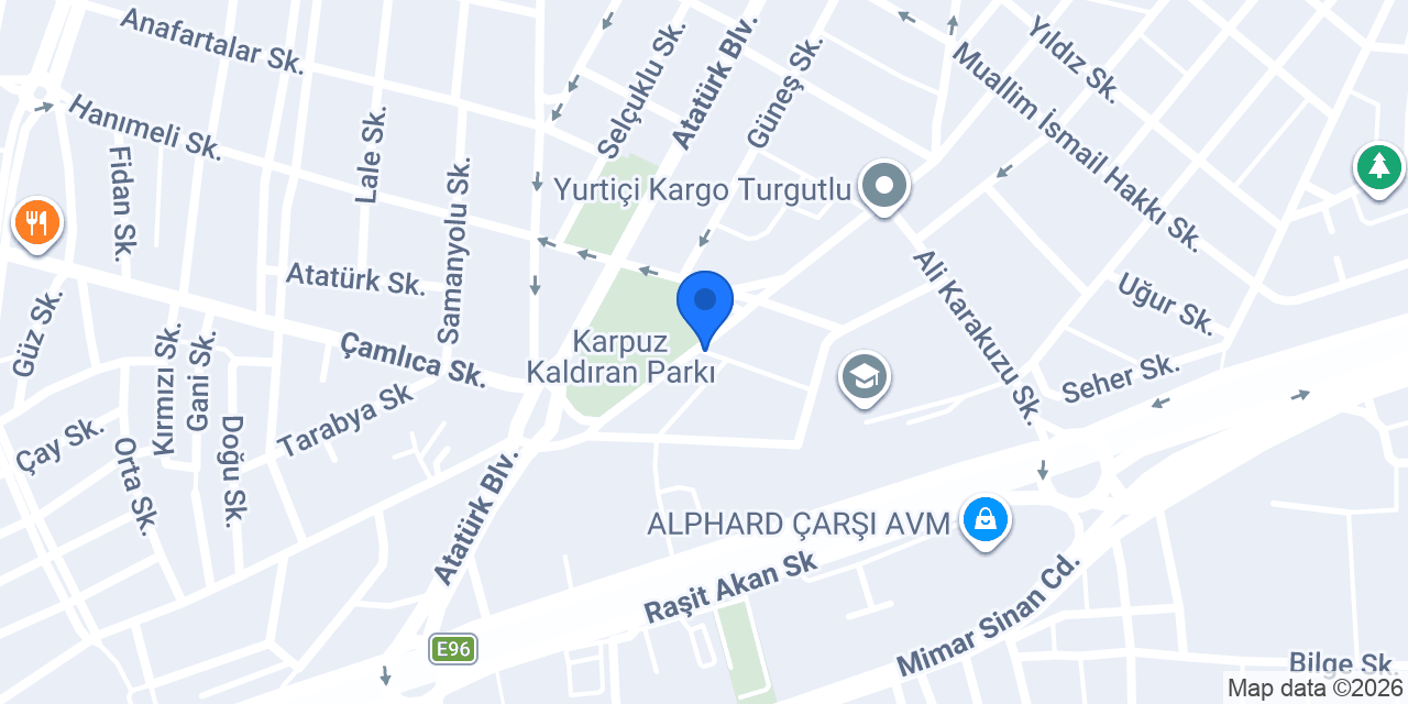 saygın oto kiralama konumu