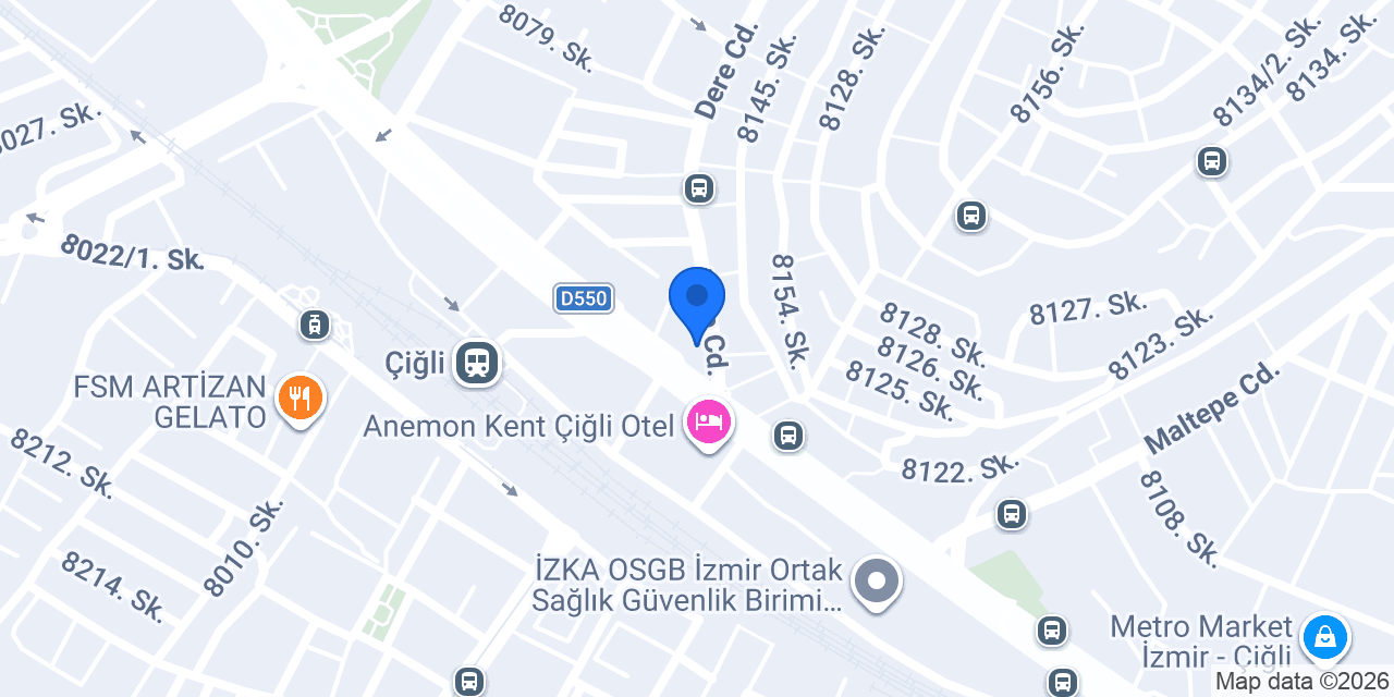 Akbank Çiğli/İzmir Şubesi konumu