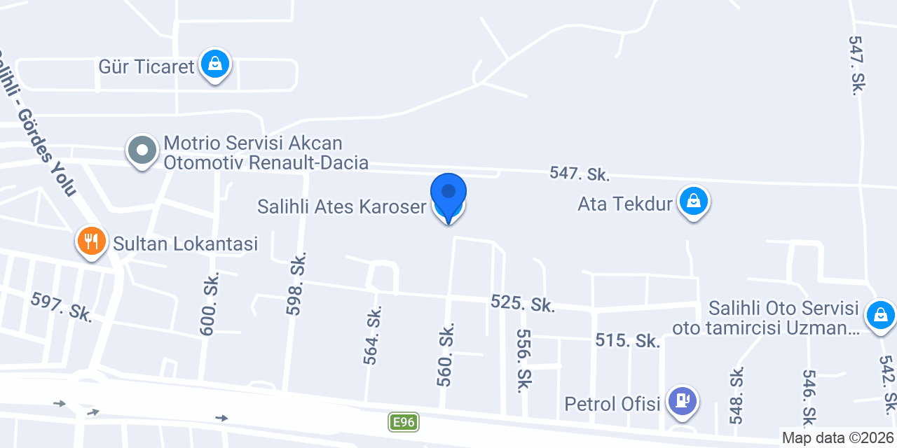 Salihli Ates Karoser konumu
