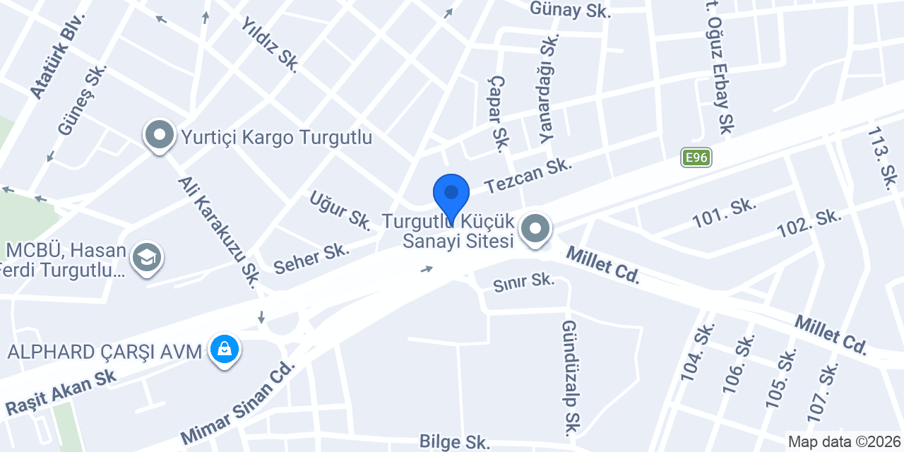 Kral Otomotiv konumu