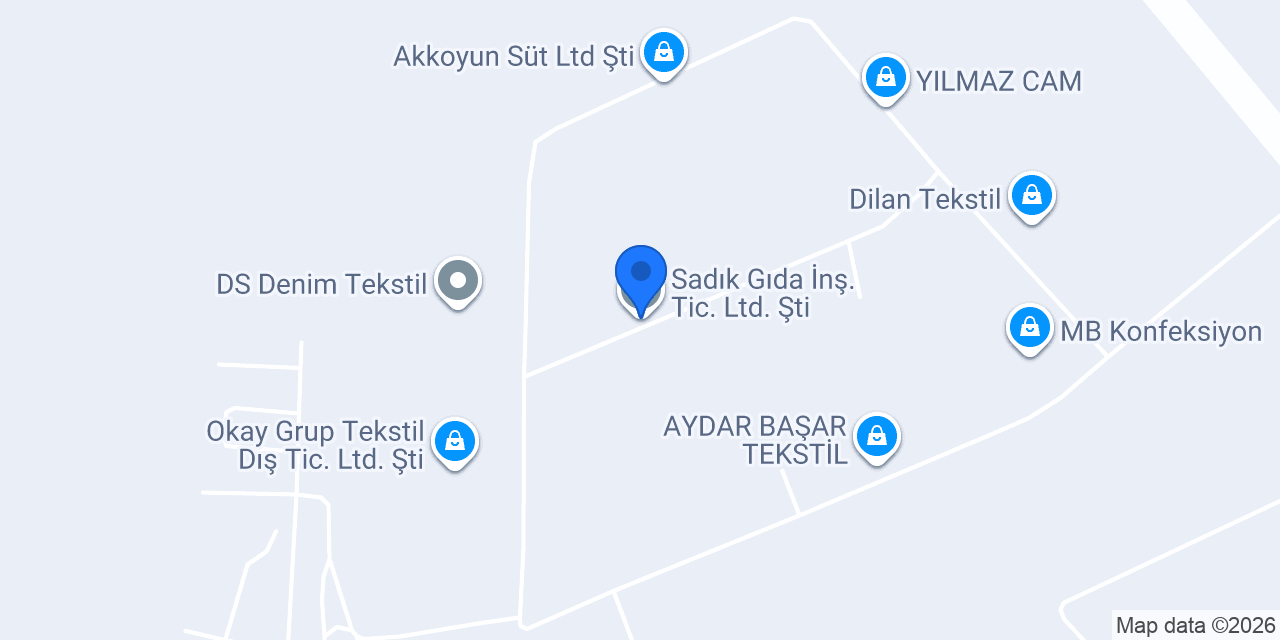 Sadık Gıda İnş. Tic. Ltd. Şti. konumu