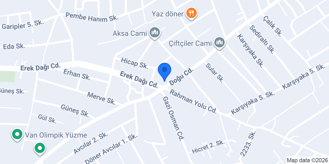 Van lezzet döner konumu