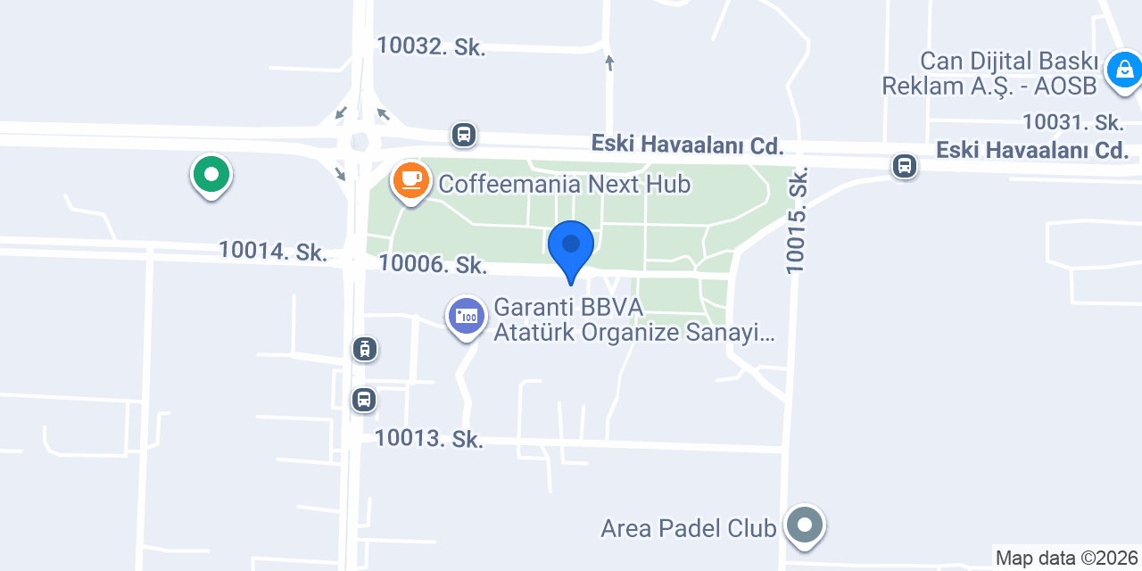 TEB AOSB İzmir Şubesi konumu